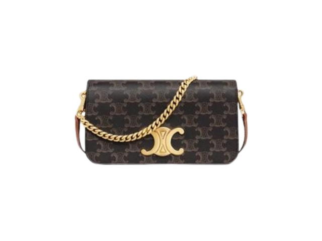 Celine Celine Multipochette In Triomphe Canvas And Calfskin Tan - view 1