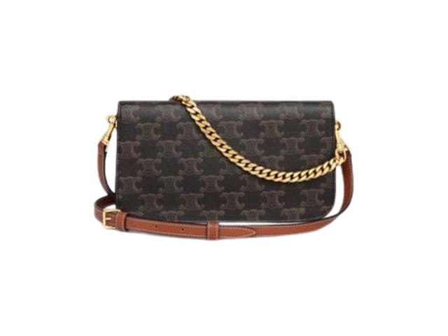 Celine Celine Multipochette In Triomphe Canvas And Calfskin Tan - view 3