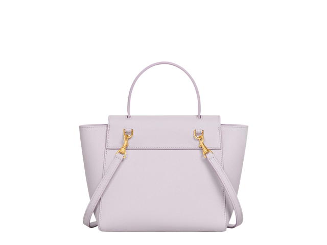 Celine Celine Nano Belt Bag In Grained Calfskin Lavender Grey - view 2