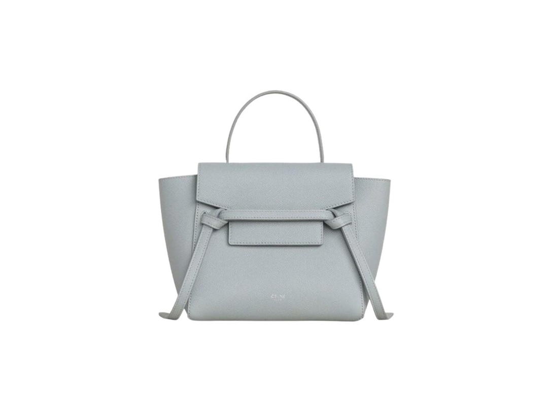 Celine Celine Nano Belt Bag In Grained Calfskin Mineral