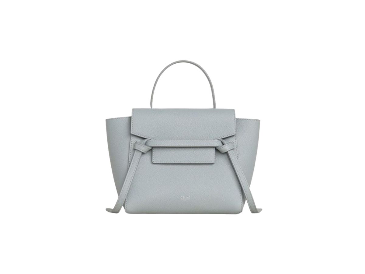 Celine Celine Nano Belt Bag In Grained Calfskin Mineral