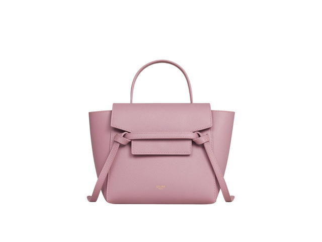 Celine Celine Nano Belt Bag In Grained Calfskin With Gold Finishing Petal - view 1