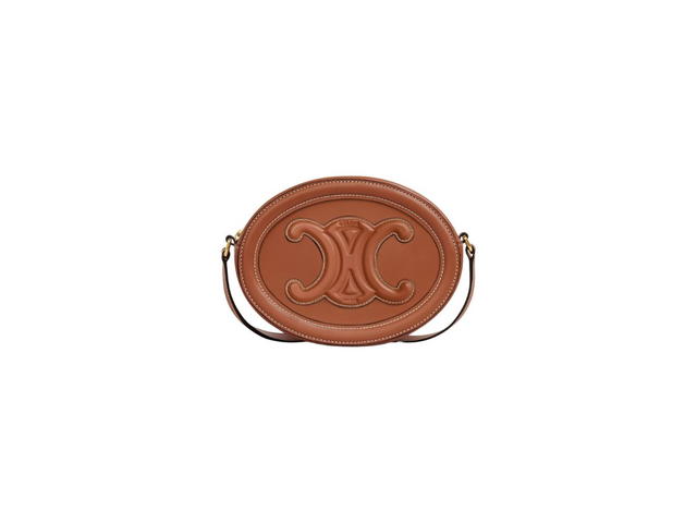 Celine Celine Oval Bag Cuir Triomphe In Smooth Calfskin With Gold Finishing Tan - view 1