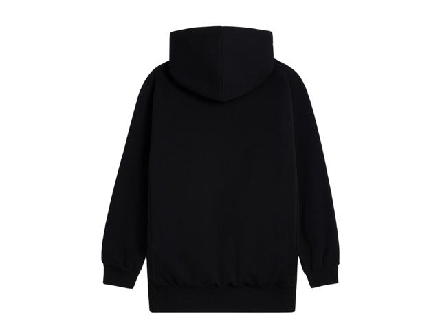 Celine Celine Oversized Hoodie In Cotton Fleece Black Yellow White - view 2