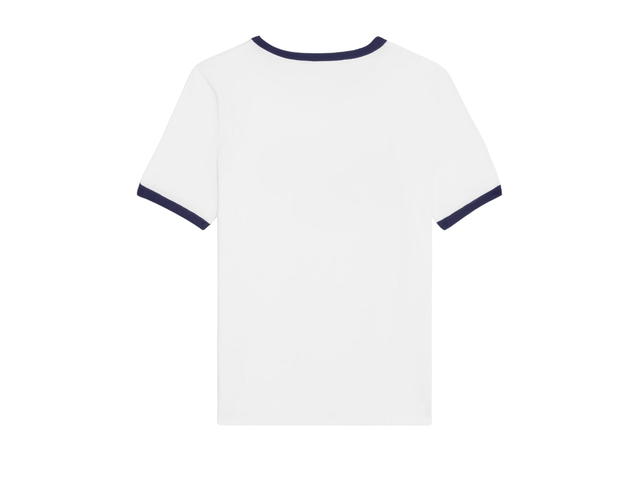 Celine Celine Paris 70's T-Shirt In Cotton Jersey Off White-Navy - view 2