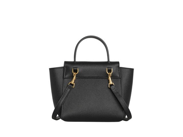 Celine Celine Pico Belt Bag In Grained Calfskin With Gold Finishing Hardware Black - view 2