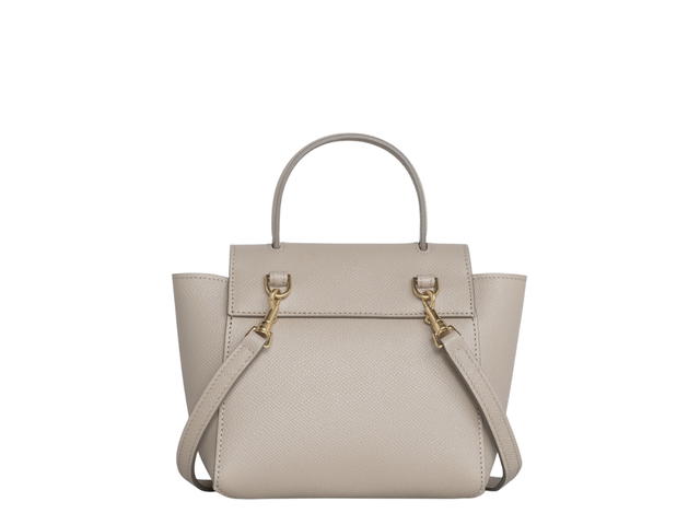 Celine Celine Pico Belt Bag In Grained Calfskin With Gold Finishing Hardware Light Taupe - view 2