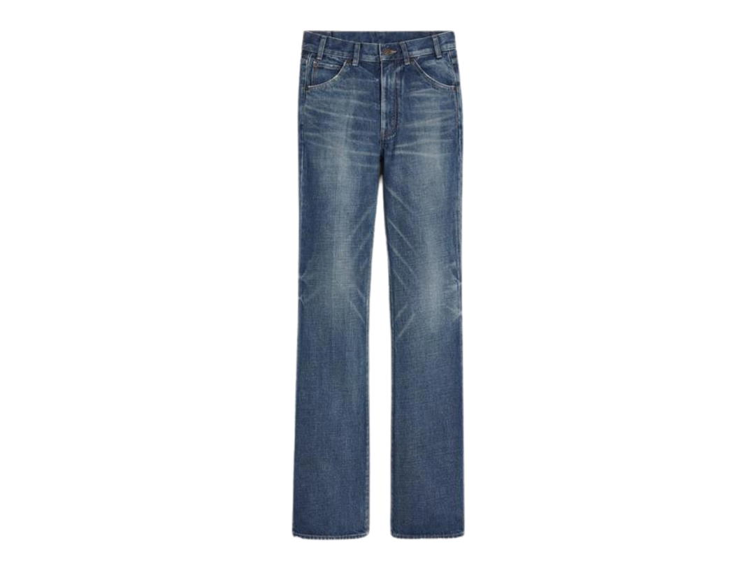 Celine Celine Serge Flare Jeans In Dark Union Wash Denim Dark Union Wash