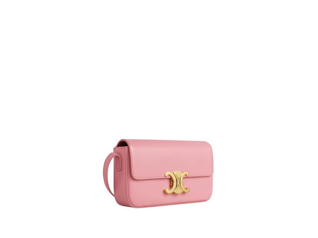 Celine Celine Shoulder Bag Claude In Shiny Calfskin With Gold Finishing Hardware Rose - view 2