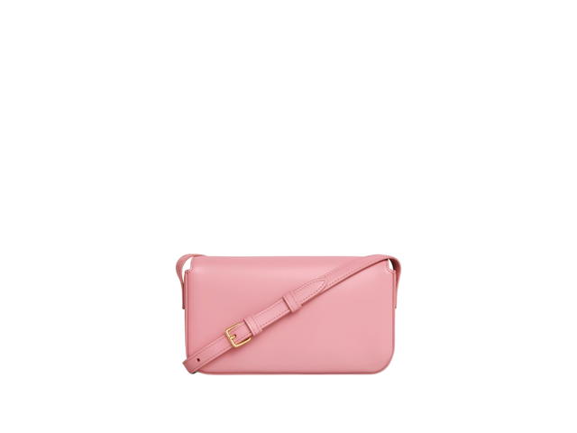 Celine Celine Shoulder Bag Claude In Shiny Calfskin With Gold Finishing Hardware Rose - view 3