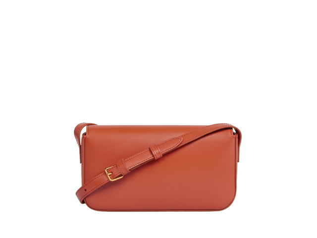 Celine Celine Shoulder Bag Triomphe In Shiny Calfskin With Gold Finishing Cornelian - view 2