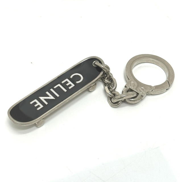 Celine CELINE skateboard Bag Charm Key Holder Metal Black/Silver - view 2