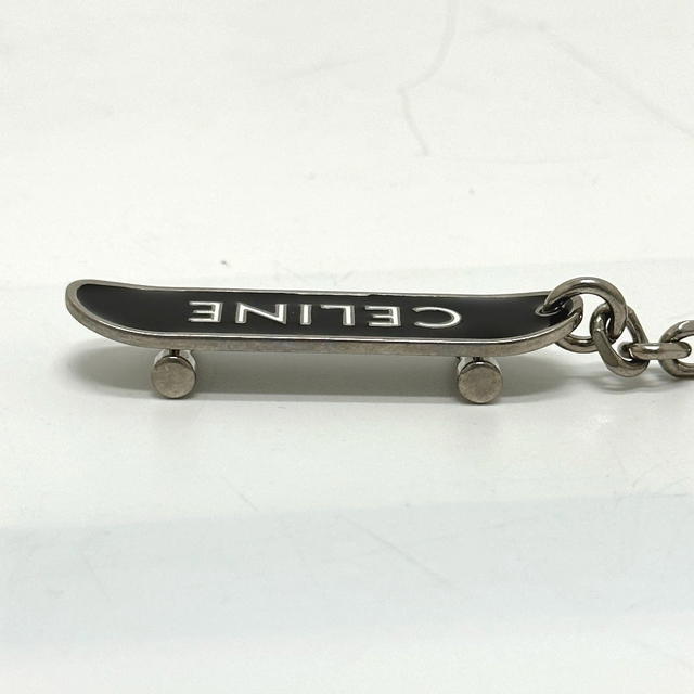 Celine CELINE skateboard Bag Charm Key Holder Metal Black/Silver - view 4