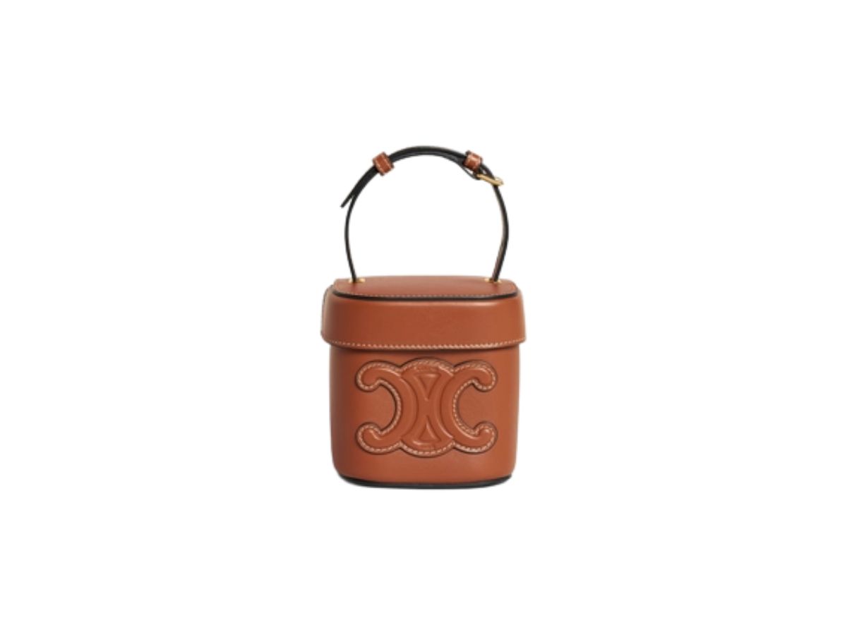 Celine Celine Small Box Cuir Triomphe in Smooth Calfskin Tan