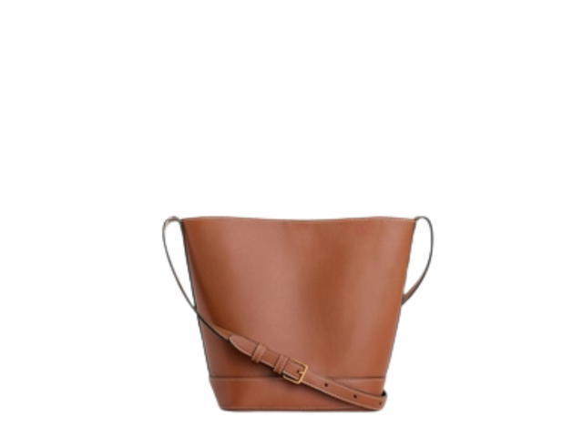 Celine Celine Small Bucket Cuir Triomphe In Smooth Calfskin Leather With Gold Finishing Hardware Tan - view 3