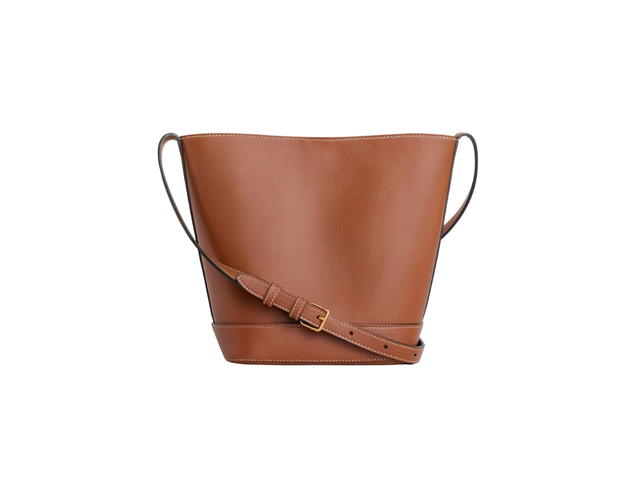 Celine Celine Small Bucket Cuir Triomphe In Smooth Calfskin Tan - view 2