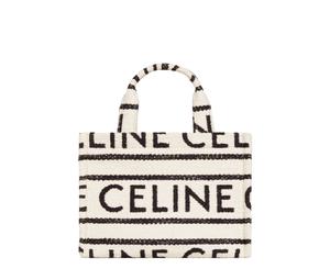 Buy Celine Small Cabas Thais In Textile with Celine All-Over Print Natural Tan White Black at Sasom – Authentic and Ready to Ship