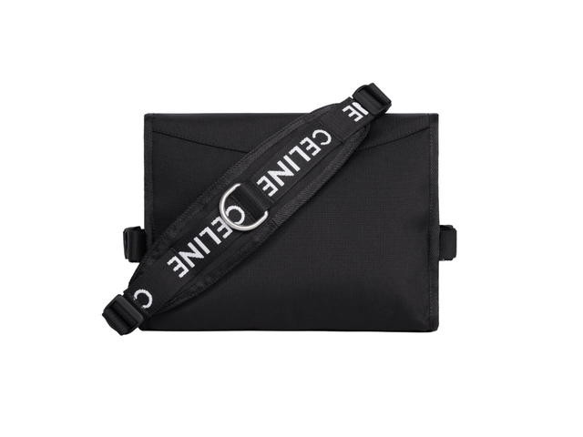 Celine Celine Small Messenger Trekking In Nylon With Celine Print Black - view 2