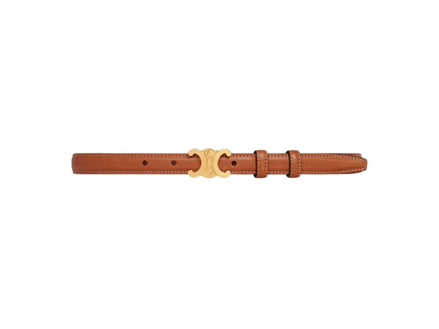 Celine Celine Small Triomphe Belt 18 MM In Natural Calfskin Tan - view 1