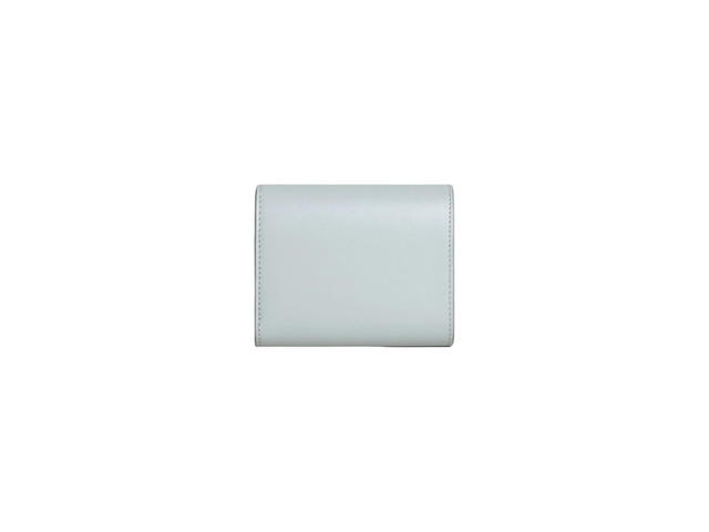 Celine Celine Small Wallet Triomphe In Shiny Calfskin Soft Blue - view 2