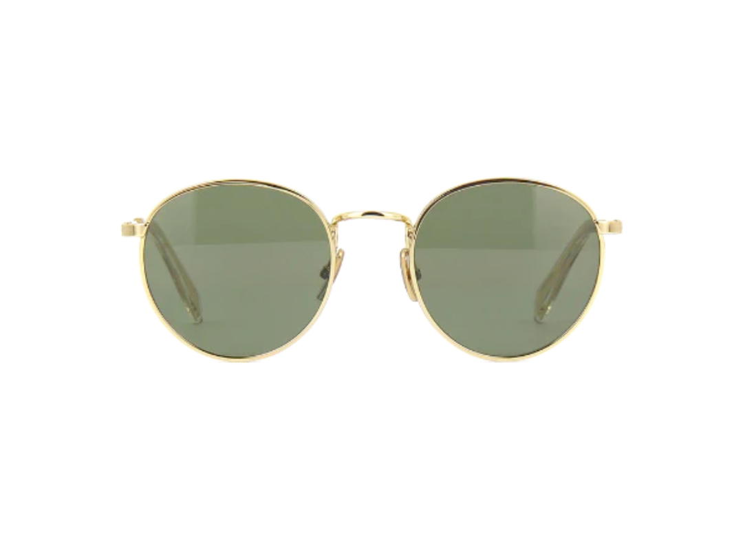 Celine Celine Sunglasses In Acetate Gold With Green Lense
