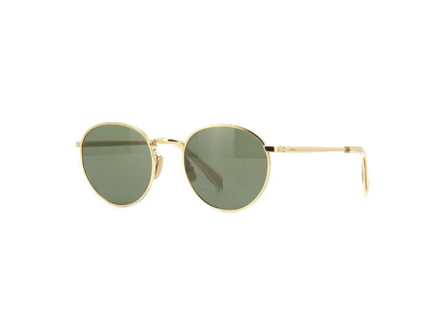 Celine Celine Sunglasses In Acetate Gold With Green Lense - view 2