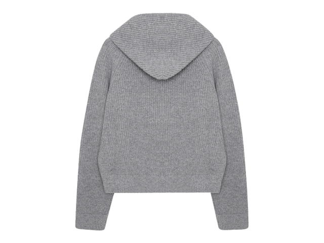Celine Celine Sweater With Hood In Wool Medium Grey - view 2