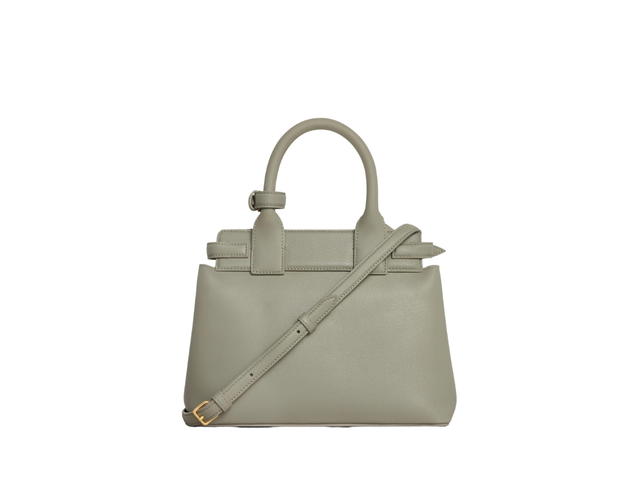 Celine Celine Teen Celine Conti Bag In Supple Calfskin With Gold Finishing Green Clay - view 2