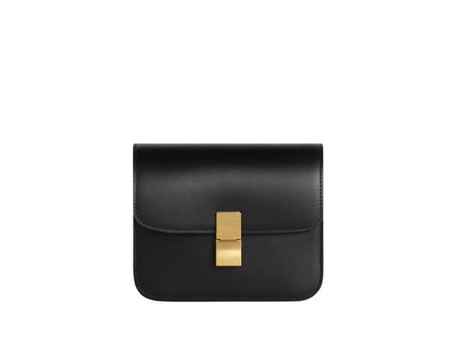 Celine Celine Teen Classic Bag In Box Calfskin With Gold Finishing Black - view 1