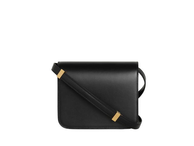 Celine Celine Teen Classic Bag In Box Calfskin With Gold Finishing Black - view 2