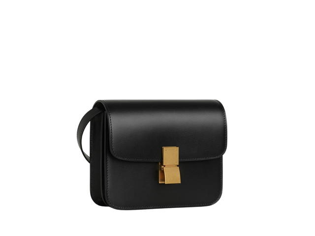 Celine Celine Teen Classic Bag In Box Calfskin With Gold Finishing Black - view 3