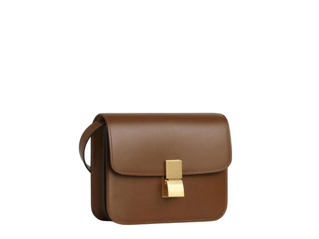Celine Celine Teen Classic Bag In Box Calfskin With Gold Finishing Camel - view 3
