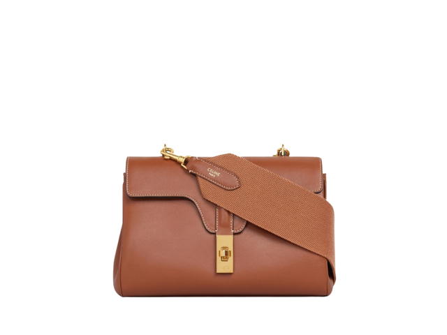 Celine Celine Teen Soft 16 In Smooth Calfskin With Gold Finishing Tan - view 1