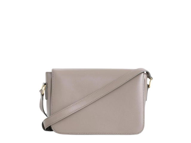 Celine Celine Teen Triomphe Bag In Shiny Calfskin With Gold Finishing Pebble - view 2