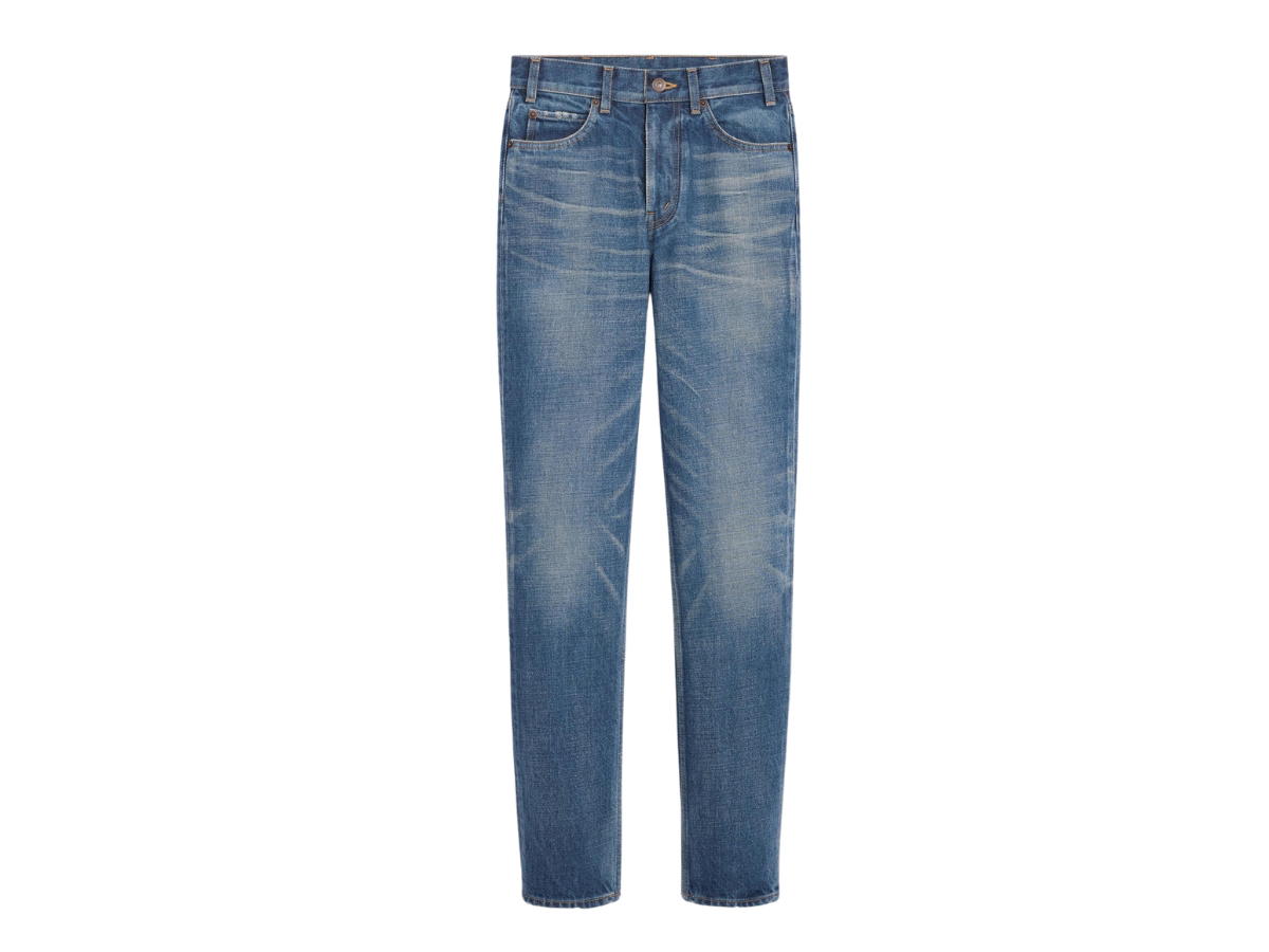 Celine Celine Tess Jeans In Dark Union Wash Denim