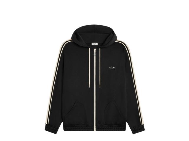 Celine Celine Tracksuit Jacket In Double Face Jersey Black-White - view 1