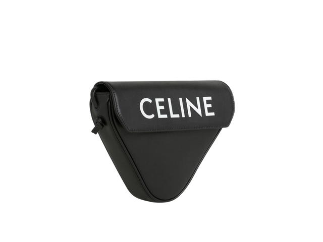 Celine Celine Triangle bag in Smooth calfskin with Celine Print Black - view 3