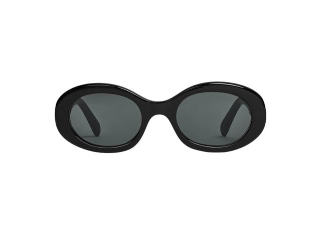 Celine Celine Triomphe 01 Sunglasses In Acetate Black Black - view 1
