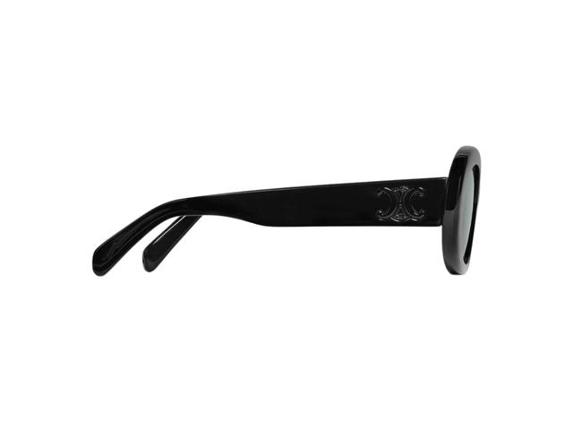 Celine Celine Triomphe 01 Sunglasses In Acetate Black Black - view 2