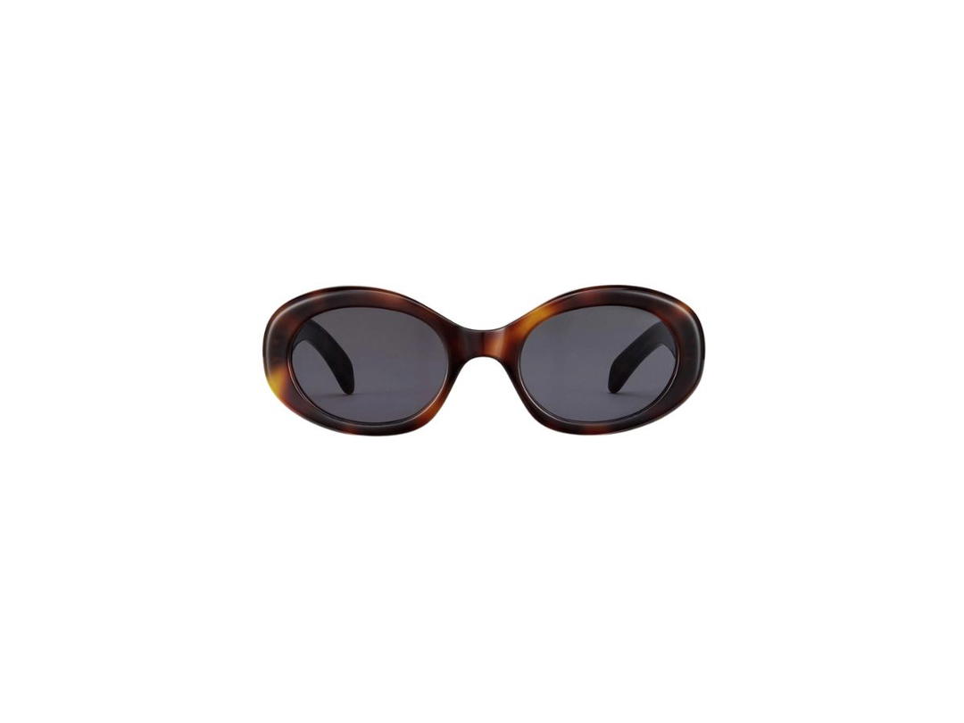Celine Celine Triomphe 01 Sunglasses In Acetate Blonde Havana