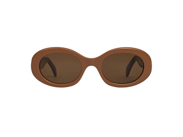 Celine Celine Triomphe 01 Sunglasses In Acetate Camel - view 1