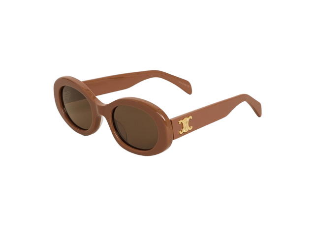Celine Celine Triomphe 01 Sunglasses In Acetate Camel - view 3