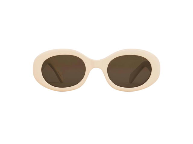 Celine Celine Triomphe 01 Sunglasses In Acetate Ivory With Brown Lenses - view 1