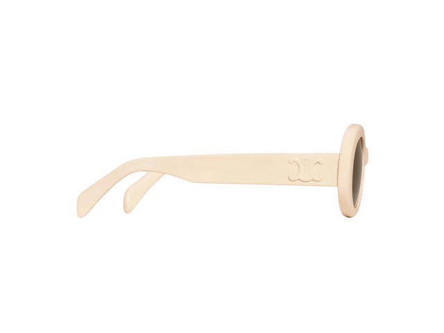 Celine Celine Triomphe 01 Sunglasses In Acetate Ivory With Brown Lenses - view 3