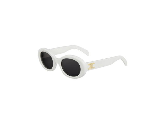 Celine Celine Triomphe 01 Sunglasses In Acetate White - view 2