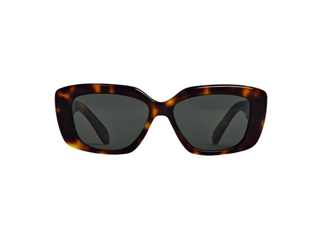 Celine Celine Triomphe 04 Sunglasses In Acetate Dark Havana