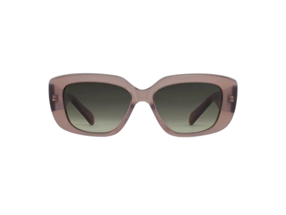Celine Celine Triomphe 04 Sunglasses In Acetate Milky Hazelnut With Gradient Smoke Lenses