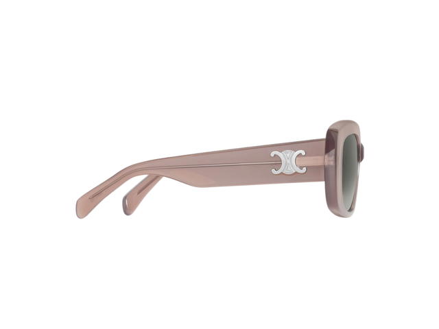 Celine Celine Triomphe 04 Sunglasses In Acetate Milky Hazelnut With Gradient Smoke Lenses - view 3