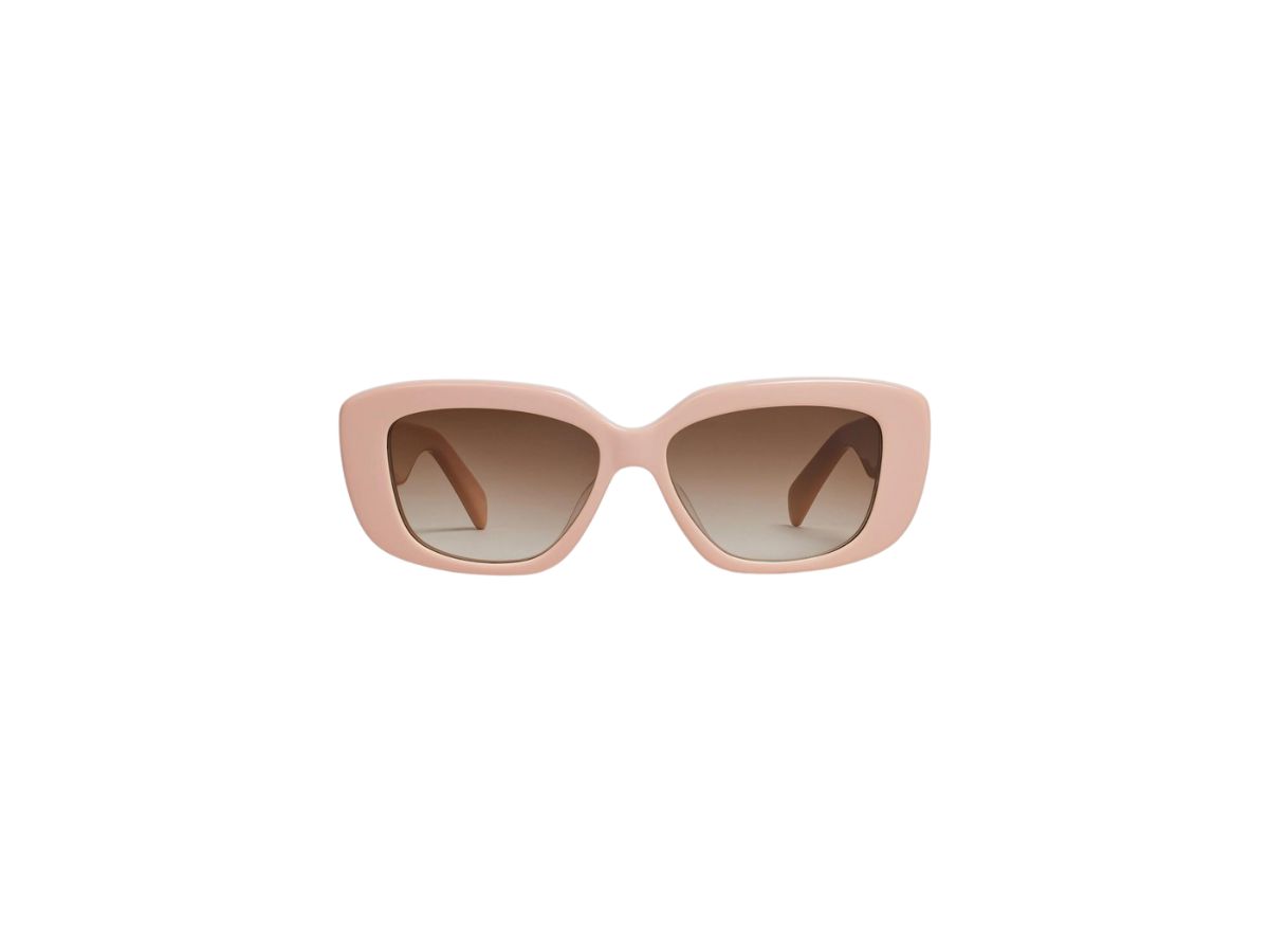 Celine Celine Triomphe 04 Sunglasses In Acetate Nude