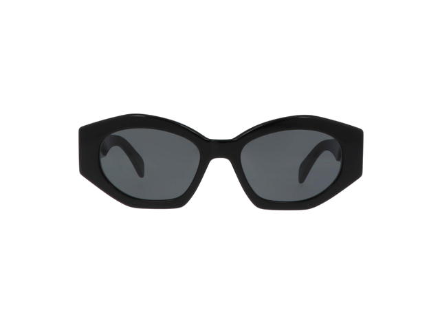 Celine Celine Triomphe 08 Sunglasses In Acetate Black With Silver hardware - view 1
